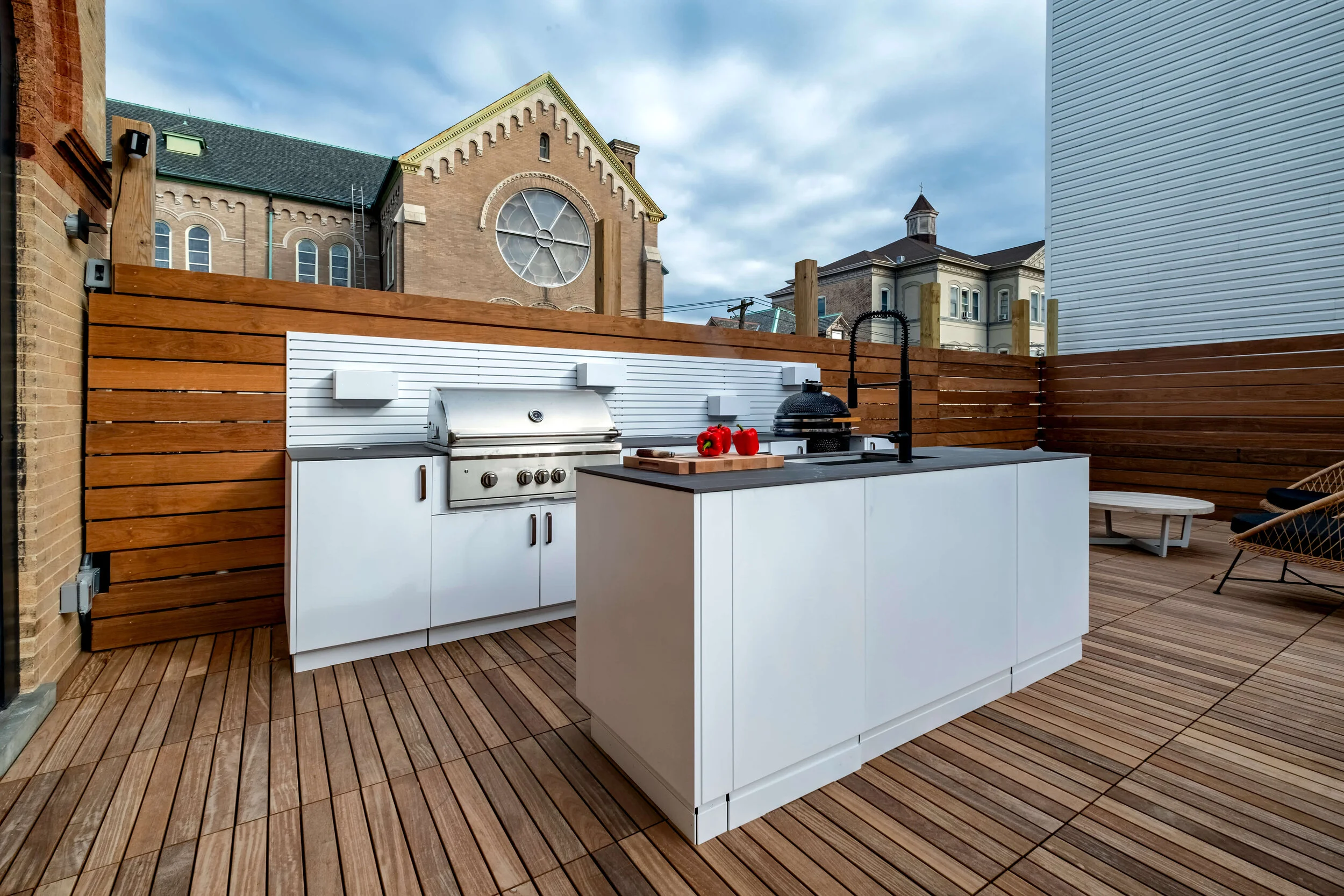 Historic Firehouse Renovation — roof deck