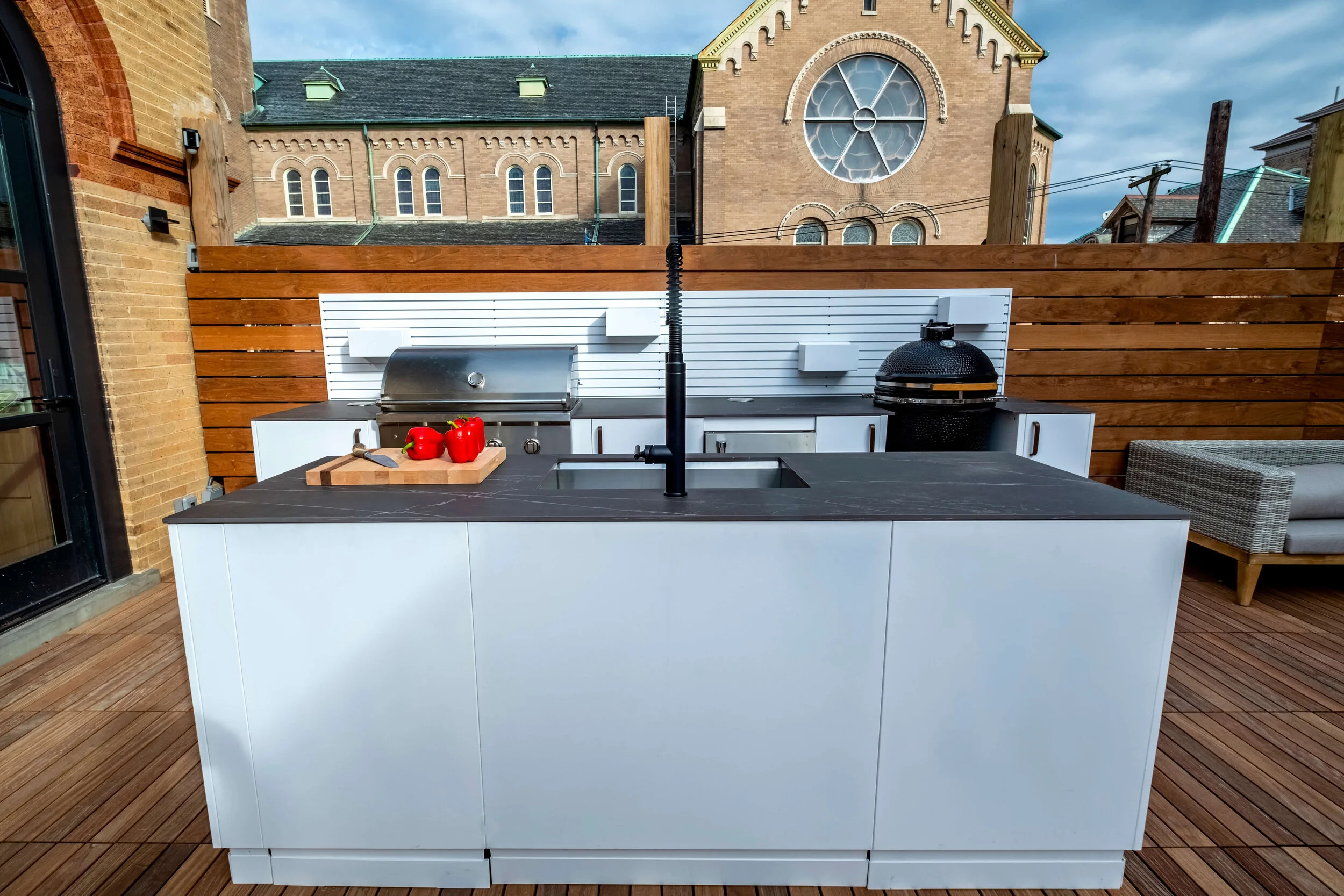 Historic Firehouse Renovation — roof deck