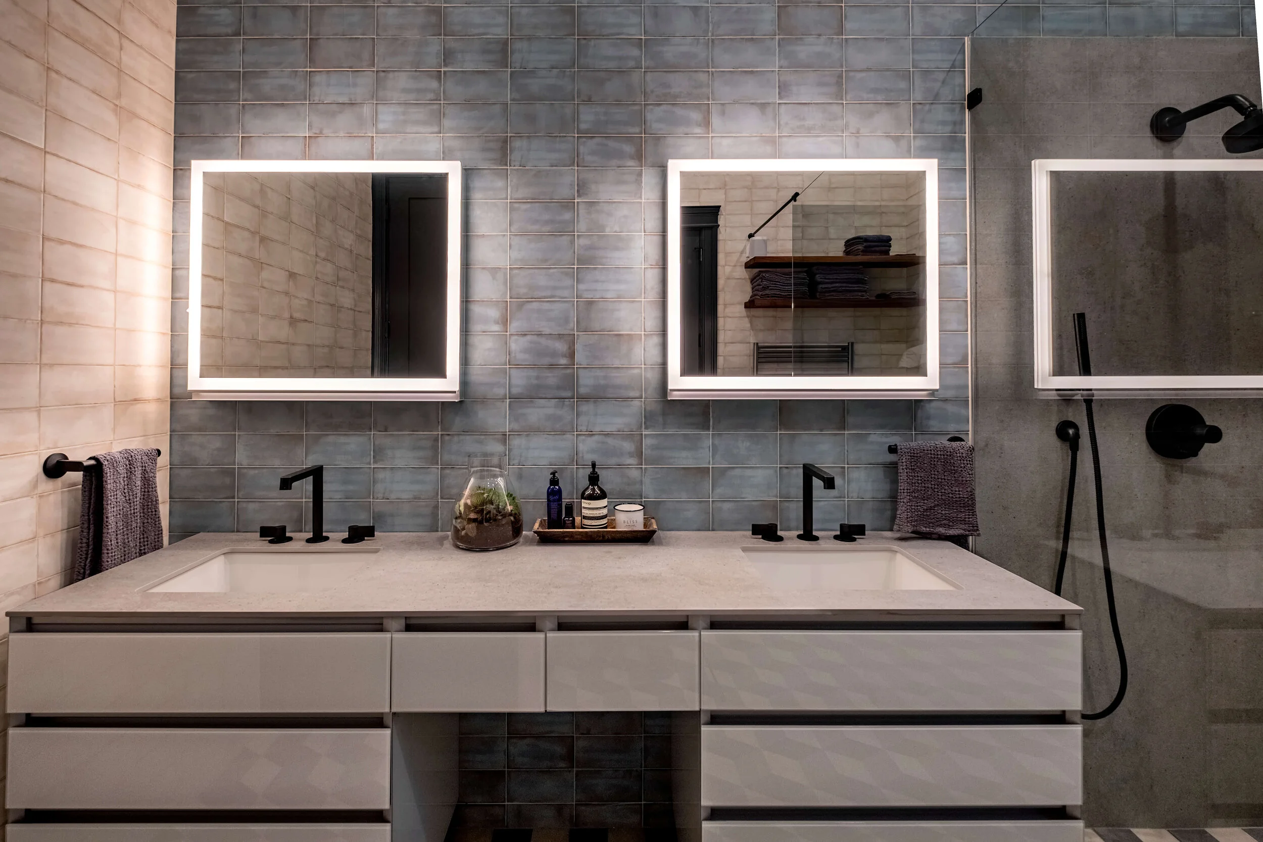 Historic Firehouse Renovation — primary bathroom