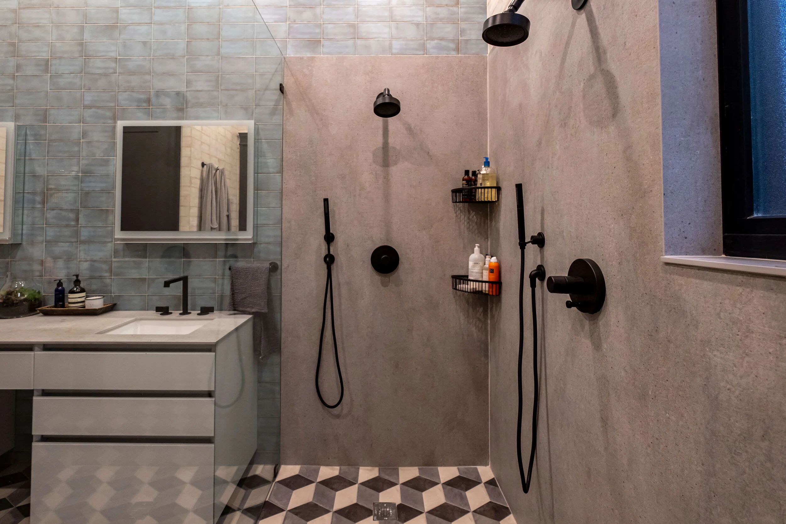 Historic Firehouse Renovation — primary bathroom