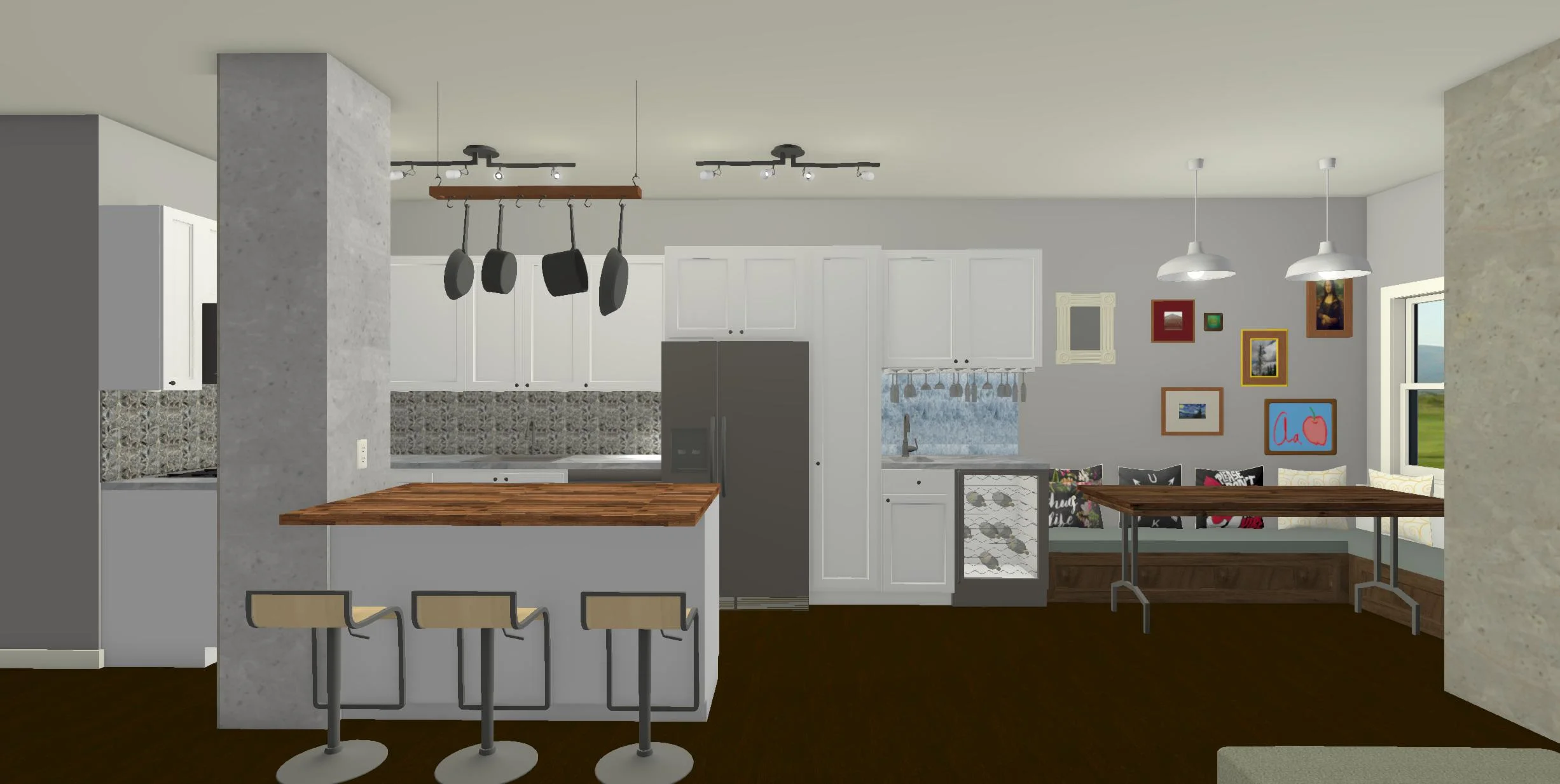Jersey City Kitchen Renovation — design rendering