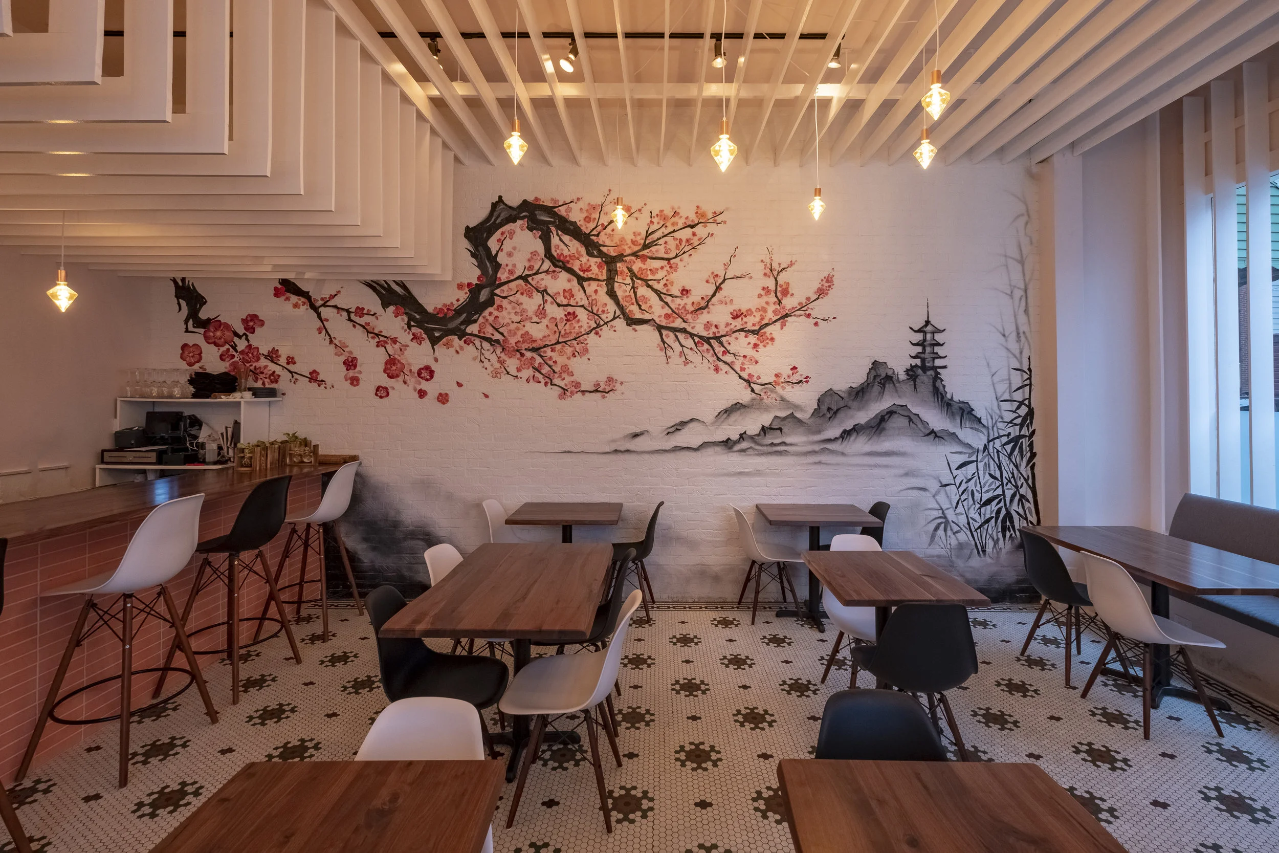 Saku, Hoboken — light dining room