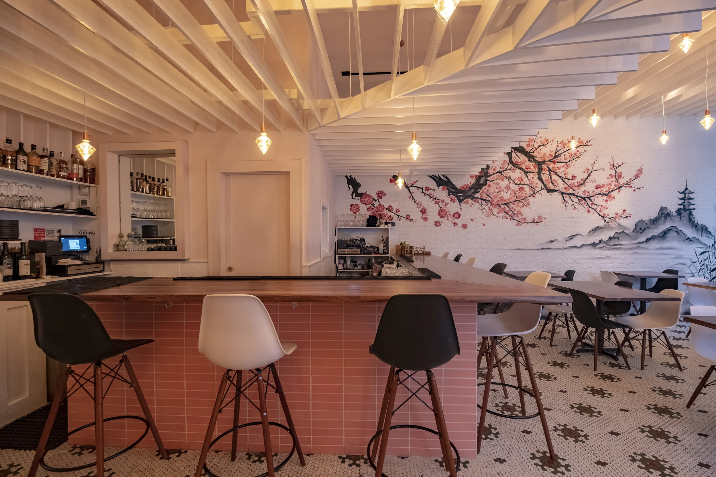Saku, Hoboken — light dining room