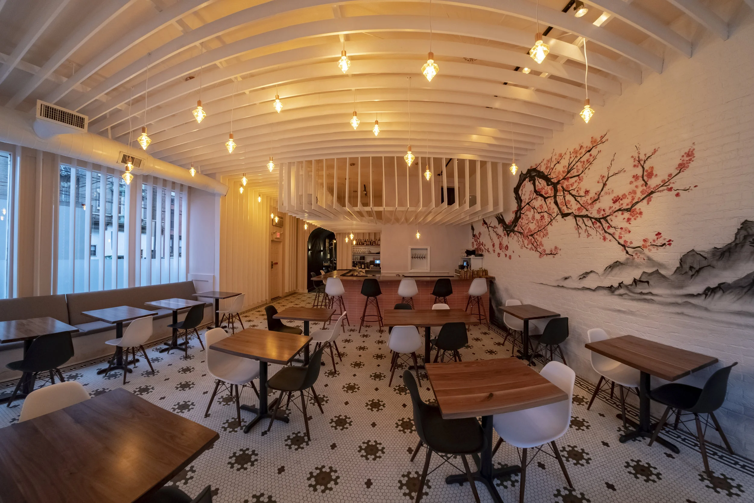 Saku, Hoboken — light dining room