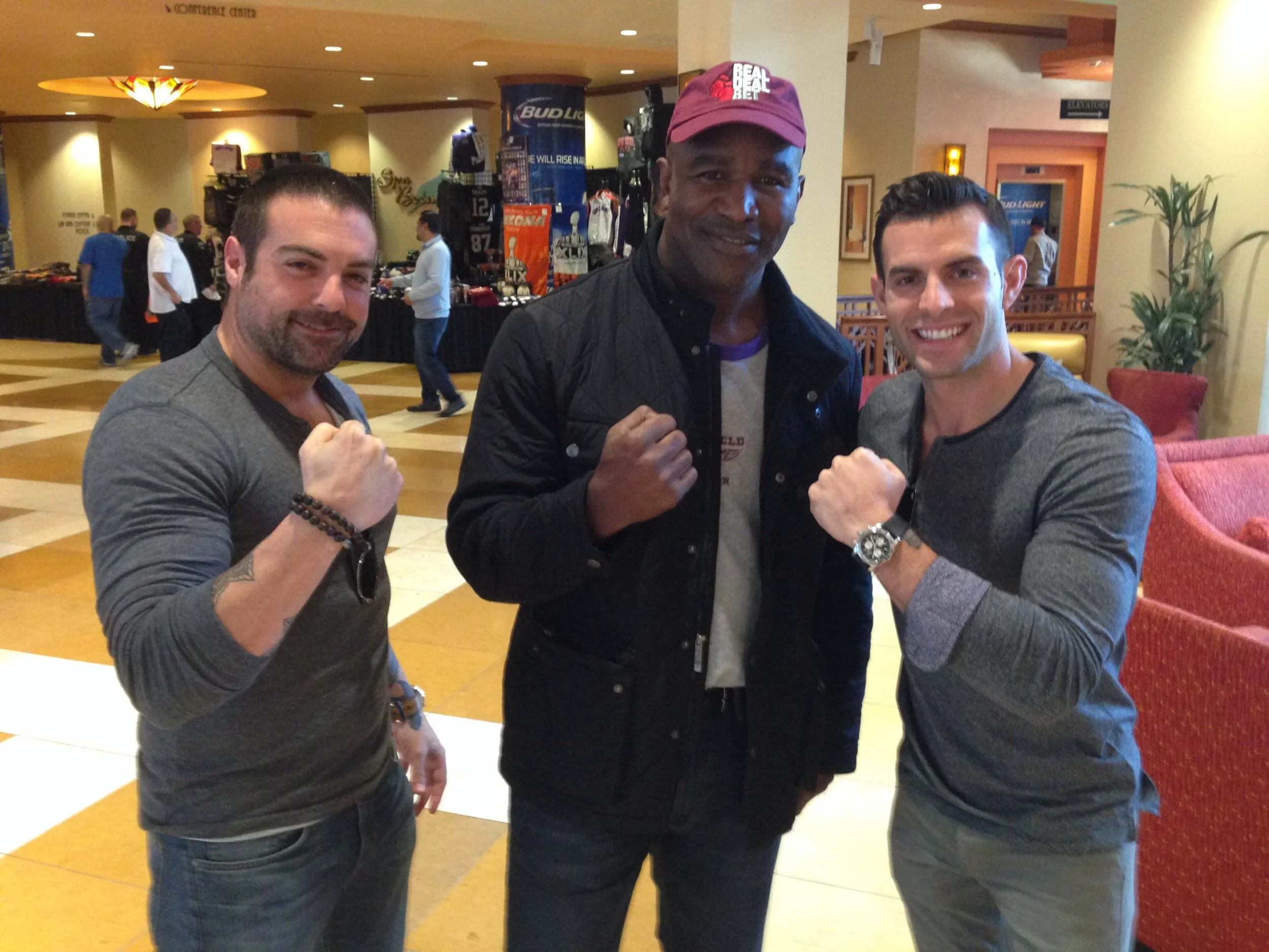 Hangin’ with Evander Holyfield at Super Bowl 2015