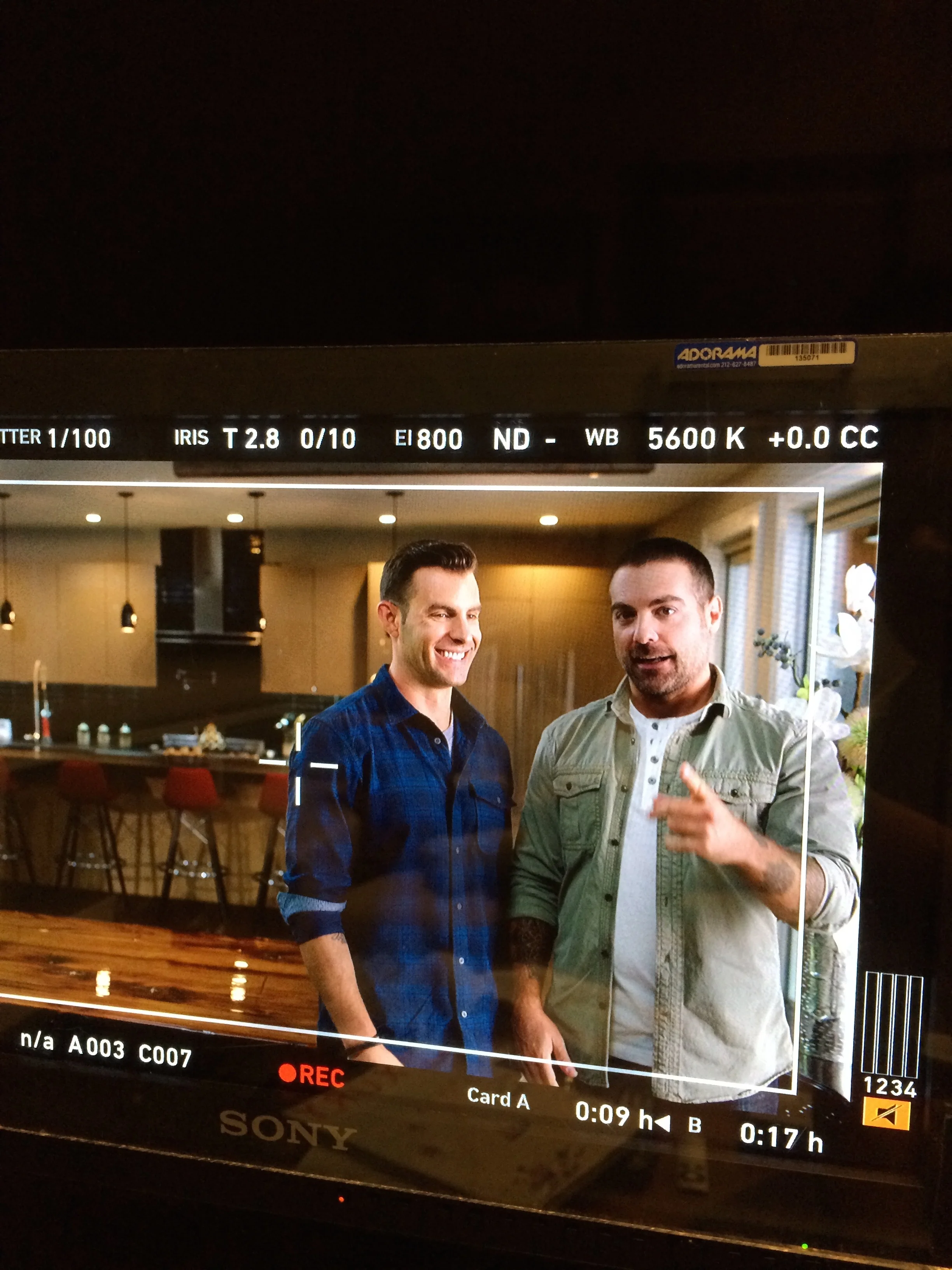 HGTV photo shoot — behind the scenes