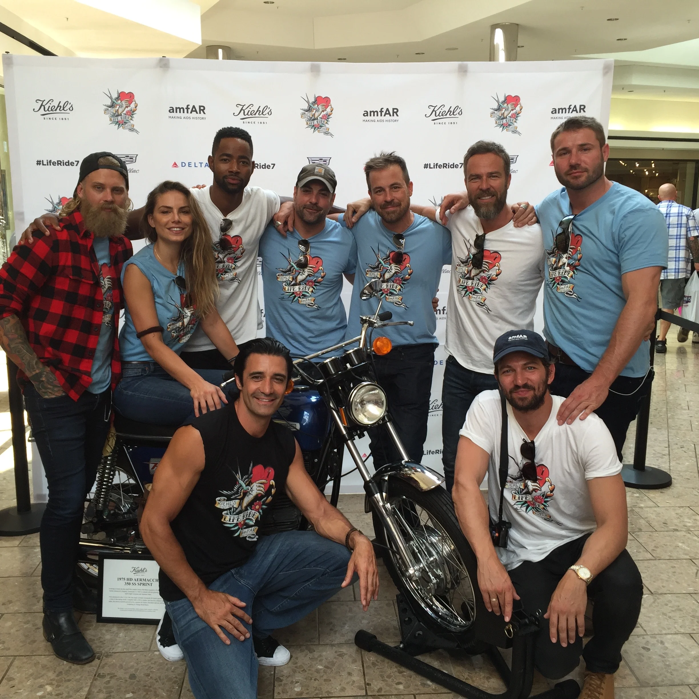 LifeRide — charity motorcycle ride with Kiehl’s for amfAR
