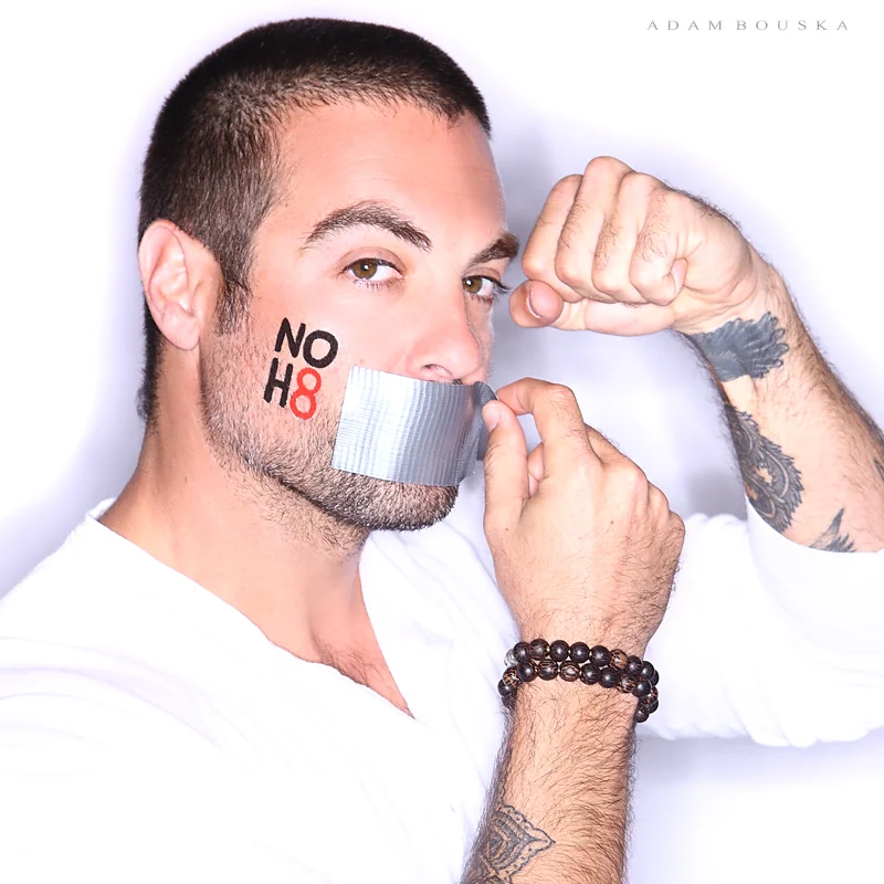 NOH8 Campaign photo shoot